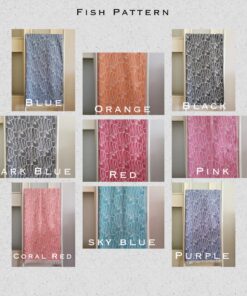 Fish pattern towel