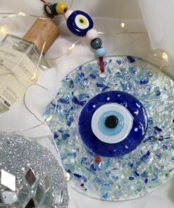 Evil eye glass wall decor